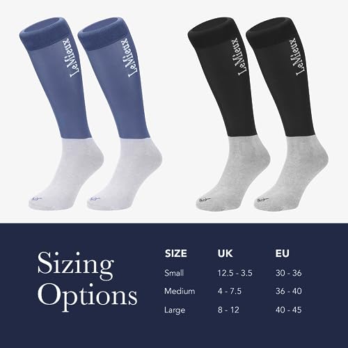 LeMieux My Competition Horse Riding Socks with Closely Woven Foot, Topside Seam and Micro Weight Stretch - Twin Pack2