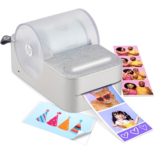 HP Sprocket Panorama Instant Color Label & Smartphone Photo Printer - Portable - Personalize Prints...