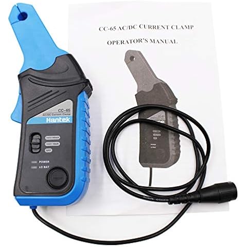 Hantek CC-65 AC/DC Current Clamp Meter Transducer for Digital Multimeter Oscilloscope with BNC Type Connector Cover