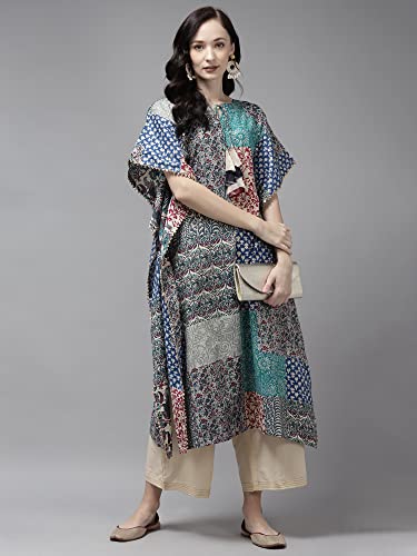 Image of INDO ERA Women A-Line Polyester Kurta /Kurti