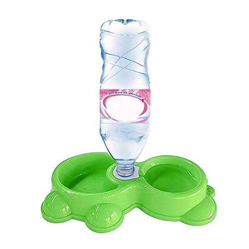 Anti - Skid 2 in 1 Food Bowl 24x14.5x4.5cm for Healthy pet Care of Cats/Dogs/Kittens & Puppies - Green (B081QLMSTZ) Amazon Price History, Amazon Price Tracker