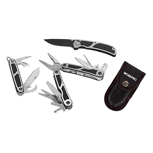 WORKPRO 4-Piece Multi-Tool Set, Stainless Steel Construction, Rust Resistant