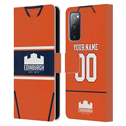 Coque portefeuille Samsung S20 FE design officiel Edinburgh Rugby Away 2022/23 en cuir