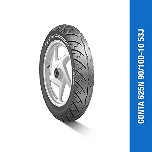 Eurogrip Tyres | 90/100-10 53J CONTA 625N Tubeless | Tyre for Front and Rear