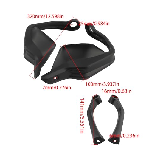 Protège-mains rehaussant pour R1200GS et F850GS bloquant le vent du guidon - 7