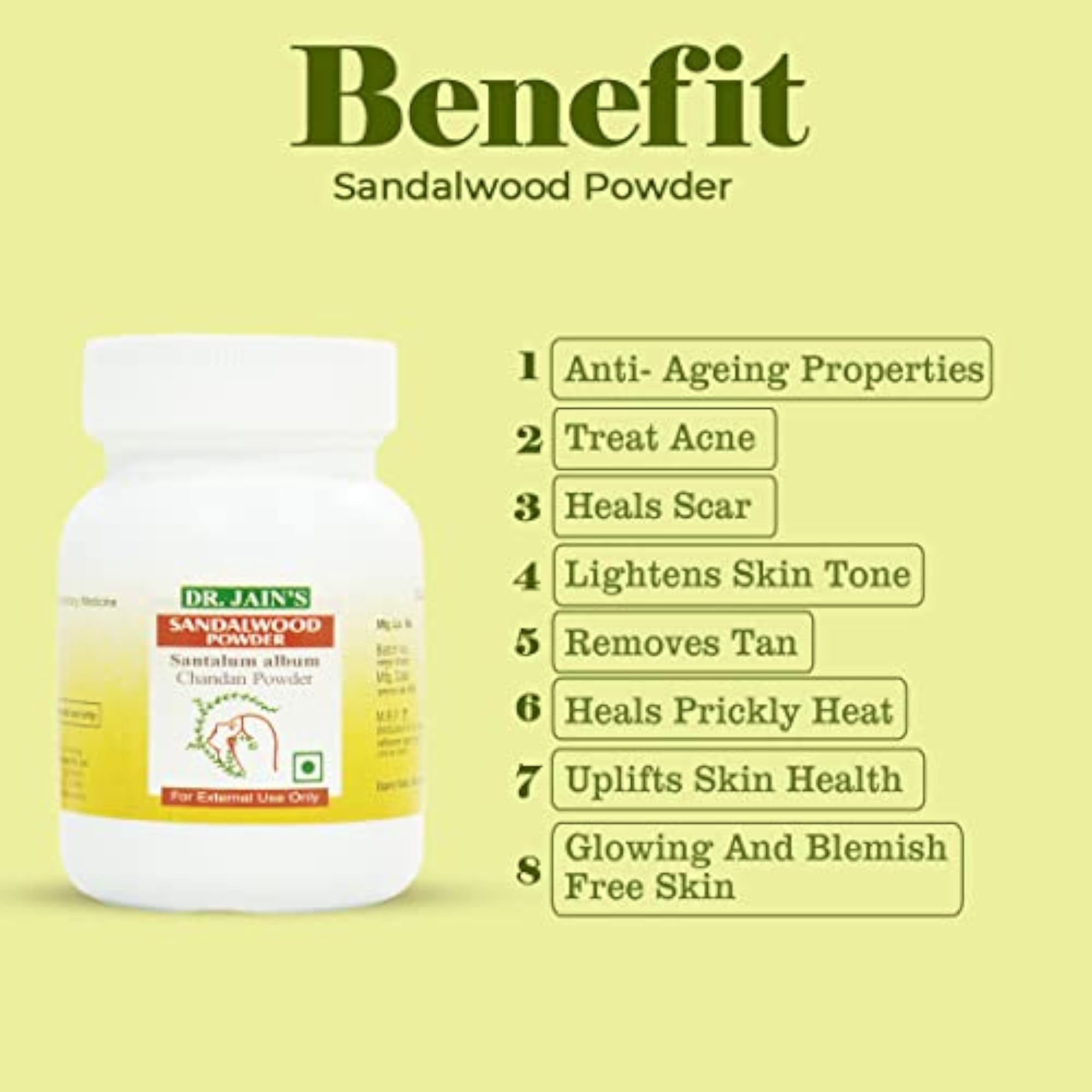 DR. JAIN'S Sandalwood Powder 25grams