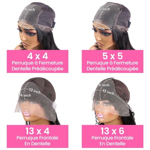 Perruque 13x6 sans colle pour masquer la perte de cheveux avec naturel