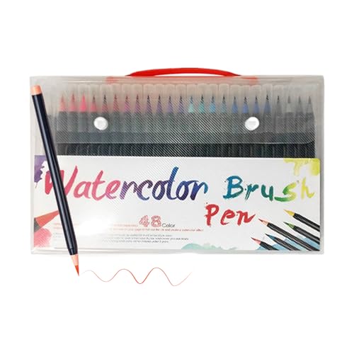 yakermur Bolígrafos de pintura de acuarela, marcadores de acuarela para arte, juego de suministros para colorear, herramientas de pintura, marcadores para diario, artistas, adultos, hogar, aula