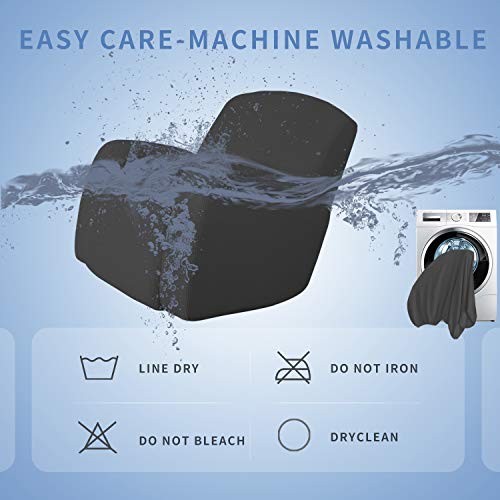 Easy-Going Oversized Recliner Stretch Sofa Slipcover Sofa Cover 1 Piece Furniture Protector Couch Soft With Elastic Bottom Kids,Polyester Spandex Jacquard Small Checks thumb #6