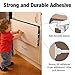 10 Pack Upgraded Invisible Baby Proofing Cabinet Latch Locks – No Drilling or Tools Required, Strong Adhesive, Works with Countertop Overhangs, Secure Child Safety Locks for Cabinets & Drawers