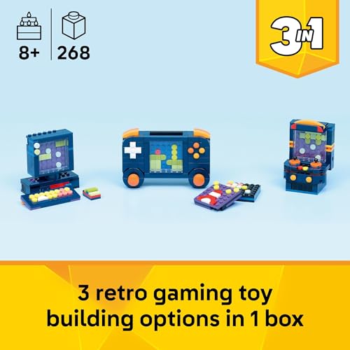 LEGO Creator 3 in 1 Retro Gaming Console Building Toy for Boys & Girls - Kids Build a Console, Mini Arcade Game, or Mini Computer - Gift Idea for Gaming Fans, Ages 8+ - 31380 - image 2