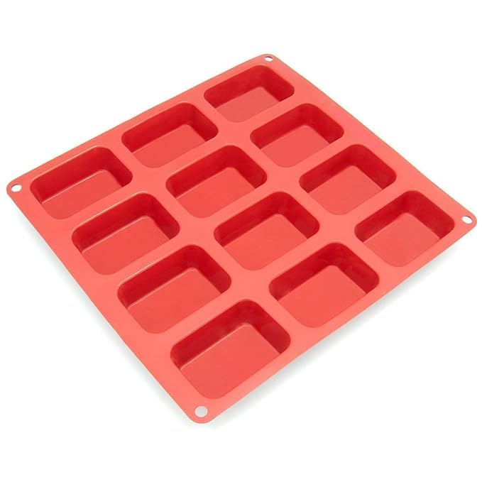 MPR4-12 Cavities Rectangle Shaped Silicone Soap Mould Chocolate Moulds,Silicone Candy Mould Moulds for Muffin-image-7