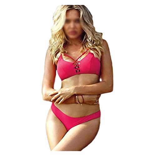Bikini push up avec dentelle élégante CLSDRZC maillot de bain uni