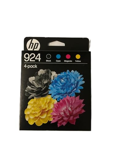HP 924 Pack de 4 Cartouches d’Encre Authentiques CMJN
