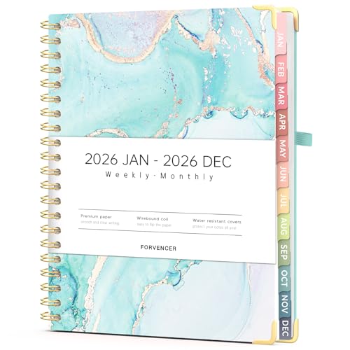 Forvencer 2026 Planner, Weekly and Monthly Calendar Planner for Women, Jan 2026 - Dec 2026, 8.5