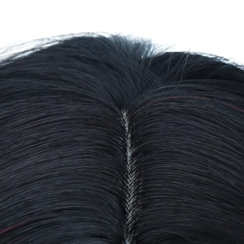 Image of PATTNIUM Long Ombre Red Wig for Kids Child Ombre Black to Red Wig Girls Middle Part Synthetic Wigs