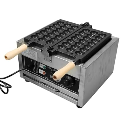 1500-W-Bubble-Waffeleisen mit Timer und Temperaturregelung, Antihaftbeschichtung für Bäckereien, Cafeterien und Restaurants (EU-Stecker 220 V) – Bild 3