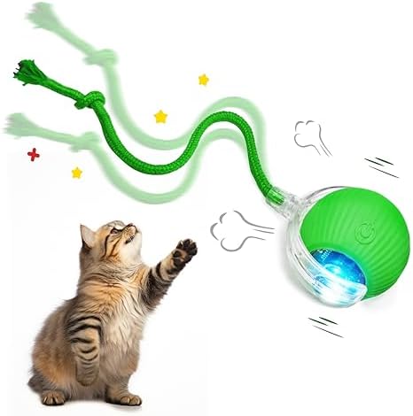 Interaktiver Katzenball - Automatisches Spielzeug Mit Maus Schnur