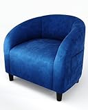 GarveeHome Accent Chair Armchair for Living Room Barrel Club Chair with Soft Padded Seat &...