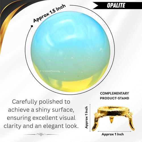 Image of Certified Opalite Crystal Ball for Meditation