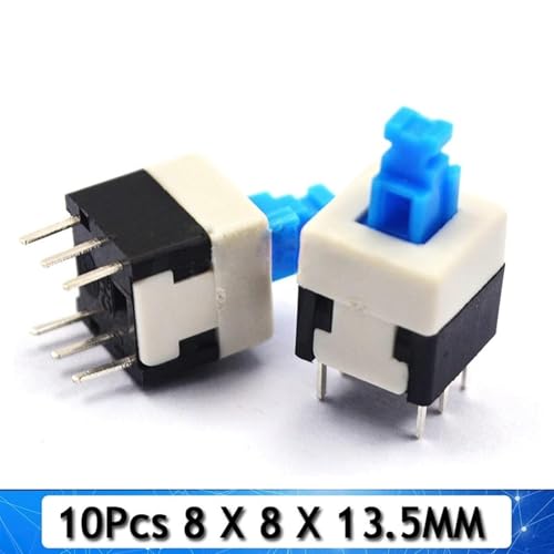 Interruptor de botón sin bloqueo de 7x7mm con 6 pines para electrónica 5