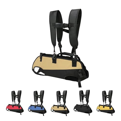 ペットバッグ ペットキャリー ペット用抱っこバッグ リュック型 ペット用 抱っことおんぶ兼用バッグ 2WAY 抱っこバッグ スリング おんぶ紐 飛び出し防止 両手解放 中型犬 アウトドア 旅行 お出かけ便利 (S,カーキ)