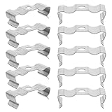 LIFKOME 50stücke LED Lampenhalterung aus Robustem Manganstahl Kompatibel mit Fassungen Praktische Metallklemmen für Einfache Montage von LED Röhrenlampen in Werkstatt und Garage