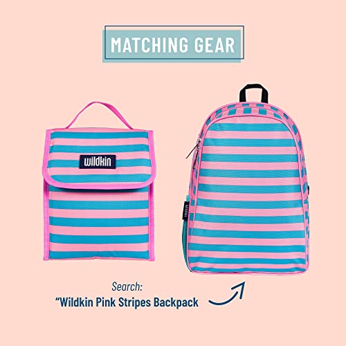 Wildkin Kids Insulated Lunch Bag For Boys & Girls, Reusable Lunch Bag Is Perfect For Daycare & Preschool, Ideal Size For Packing Hot Or Cold Snacks For School & Travel Lunch Bags (Pink Stripes) #TOP3
