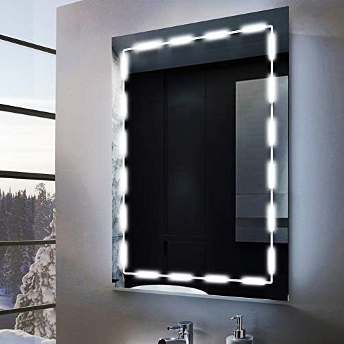 Led Mirror Lights for Vanity Make Up, 10ft Ultra Bright White LED, Dimmable Touch Control Dressing Strip Light, for Makeup Table & Bathroom, ETL Listed (Mirror Not Included)