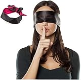 Das Material ist leicht aus einem weichen und glatten Satin, um die Augen vor Druck zu schützen.