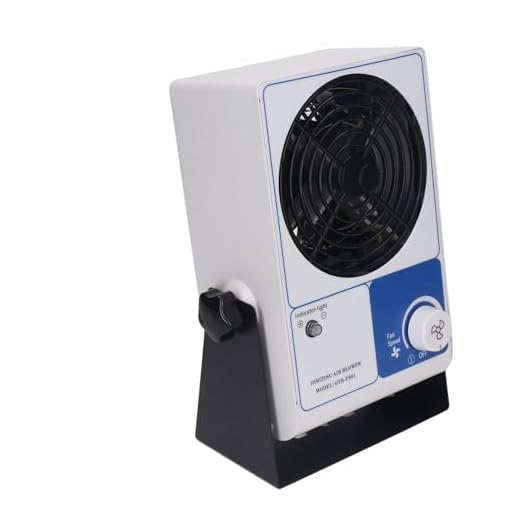 Ventilador ionizante del soplador de aire del ESD, ventilador de eliminación estática función de limpieza doble, eliminación electrostática rápida, salida de aire ajustable
