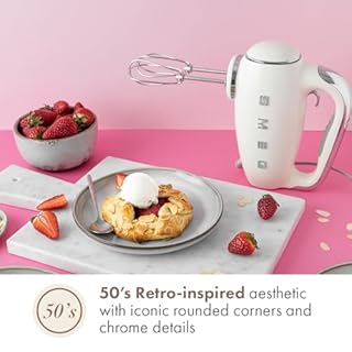 Smeg Red 50's Retro Style Electric Hand Mixer… (Cream)