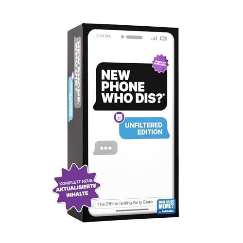 New Phone, Who Dis? – Pack d'expansion Spicy de What Do You Meme? – Extension pour Le Jeu de Base, 100 Nouvelles Cartes Inbox & 300 Nouvelles Cartes rĂ©ponses, Le Jeu de fĂŞte Coquine pour Adultes Ă