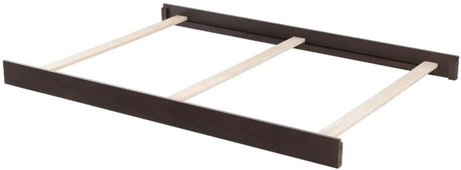 Pemberly Row Wood Full Bed Conversion Kit, Espresso Finish, Solid Wood Rails, 5" H x 76" W x 2" D, Greenguard Gold Certified, Durable Design for Crib to Full-Size Bed Transition
