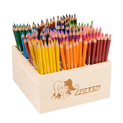 Crayons de couleur incassables pour l'école et la maternelle en boîte JOLLY
