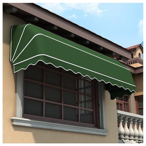 Auvent de terrasse extérieur - Abri pour fenêtres et portes - Qualité commerciale - En polyester 280 g - Design pliable - Idéal pour balcon et terrasse - Entièrement assemblé - Fonctionnement manuel -
