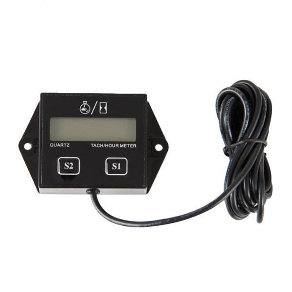 ATORSE 2xTachometer Digital RPM Hour Tach Meter LCD Display for Bike Motorcycle Boat-image-15