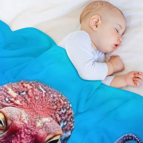 Manta de pulpo de 140x180 cm para sofá suave y cálida 4