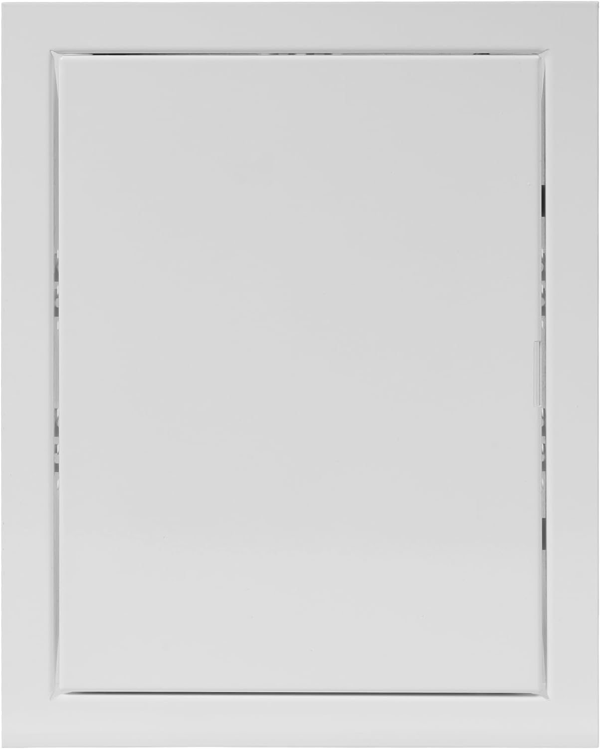 6" x 8" Inch / 150 x 200 mm Access Panel Door - Galvanized Steel for Outdoor and Indoor Use - Opening Flap Cover Plate - Box Door Lock - Door Latch - Inspection Hatch - White Polymer Coating