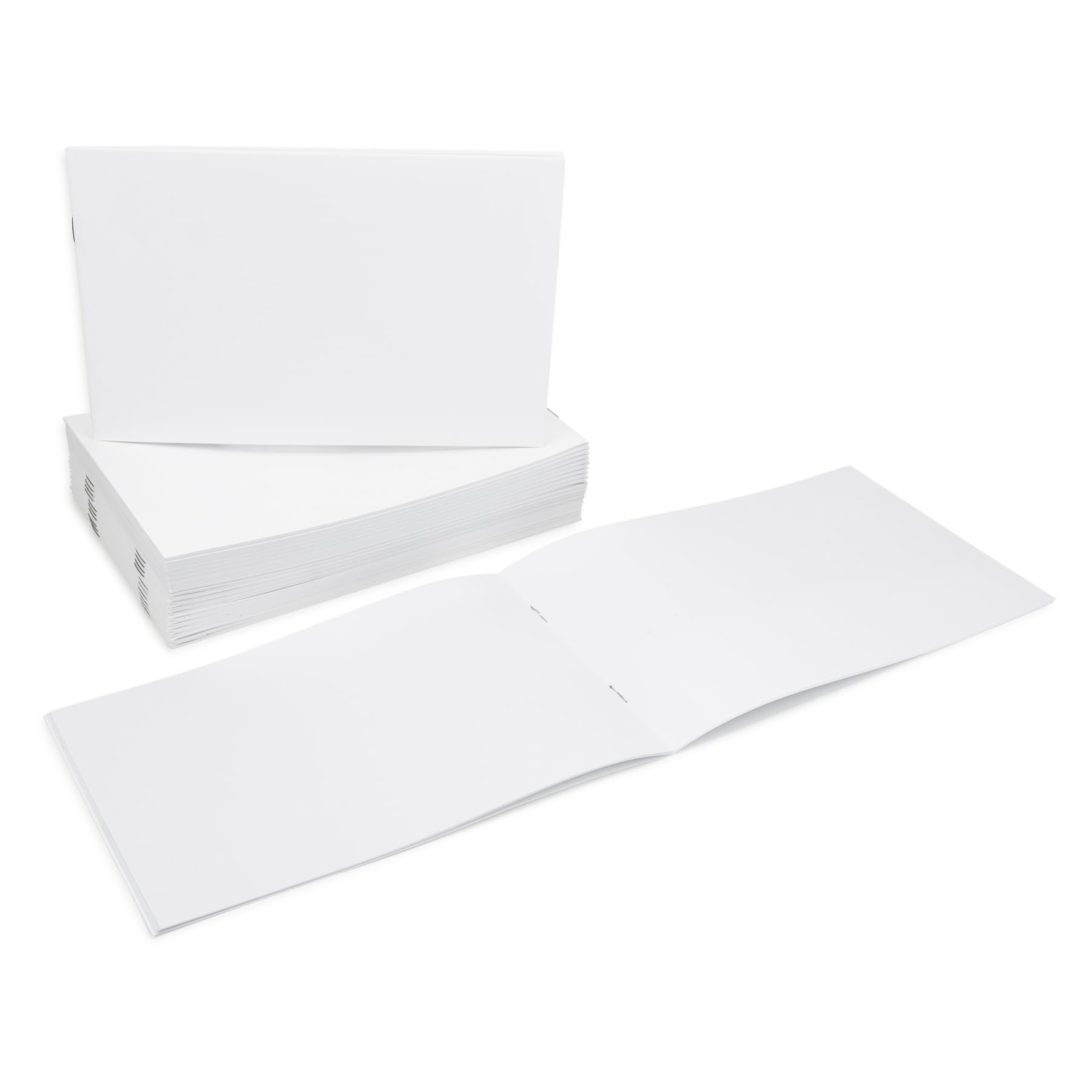 Hygloss Weiße Blanko-Bücher – 20 Stück, 7,9 X 10,7 Cm, 24 Seiten, Für Kreative