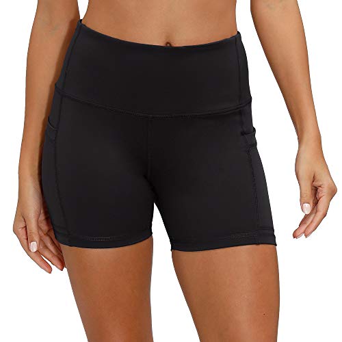 image for CQC Women's High Waist Yoga Shorts Compression Workout Running Bike Sh
