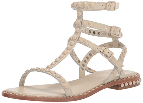 Image of Ash Play Bis Tonal-Studded Flat Sandal for Women, Chic Open-Toe Design, Comfortable Footbed, Durable Sole, Ideal for Casual Outfits