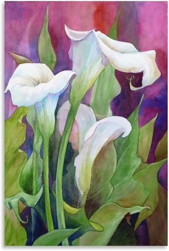 Gnvkd Ecbxz Georgia O'Keeffe Posters Georgia O'Keeffe Flowers Canvas Painting Modern Wall Art Georgia O'Keeffe Prints For Home Decor Pictures 50x70cm No Frame