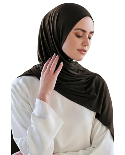Sky Cashmere Jersey Hijab Muslim Headscarf Soft Non Slip Sca...