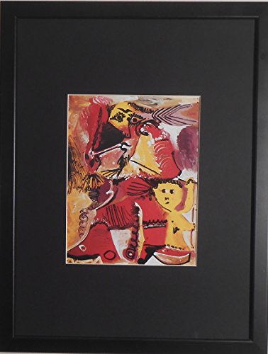 Montado y enmarcado – Rembrandt figura y Eros por Pablo Picasso –...