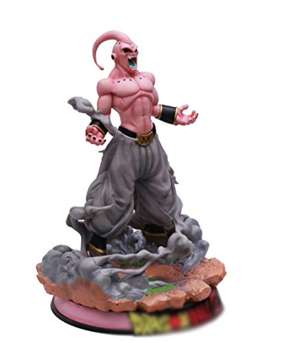 mswdm Escultura De Resina Artesanía Dragon Ball Majin Buu Combate Versión Figura...
