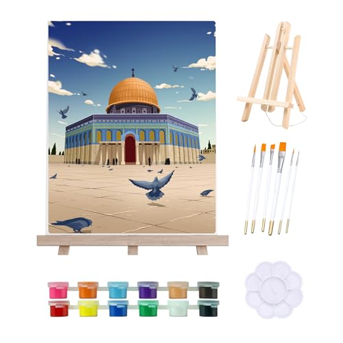 UMRASTORE Masjid Al-Aqsa Dome Of The Rock Paint By Numbers
