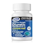 RIGHT REMEDIES Maximum Strength Caffeine-Free Diuretic Softgels, (120 Softgels), Pambrom 50mg, Helps Relieve Heaviness Due to Water Weight gain
