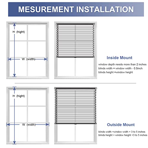 Myshade Blackout Blinds For Windows Cordless Cellular Window Shades 33" Wide X 72" Long White Room Darkening Window Blinds For Bedroom Cel33Wt72A #TOP5