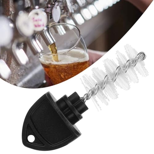 15Pcs Bierhahn Bürstenstopfen, Bierhahnstopfenbürste, Bürste Wasserhahn Reiniger Nylon Reinigung Bürste Bier Zapfhahn Stecker Hausbrauerei Zubehör 6x1.5x2.4cm